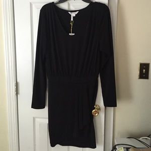 BCBG long sleeve black dress