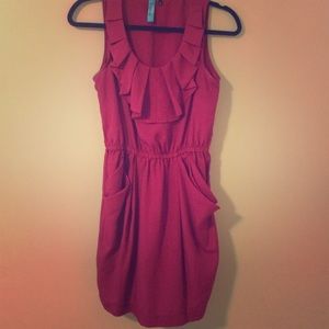 Maroon Francesca's dress