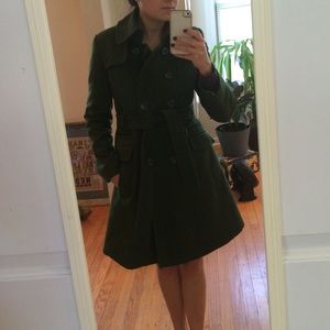 Hunter green DKNY Pea Coat