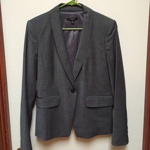 Ann Taylor grey one-button blazer