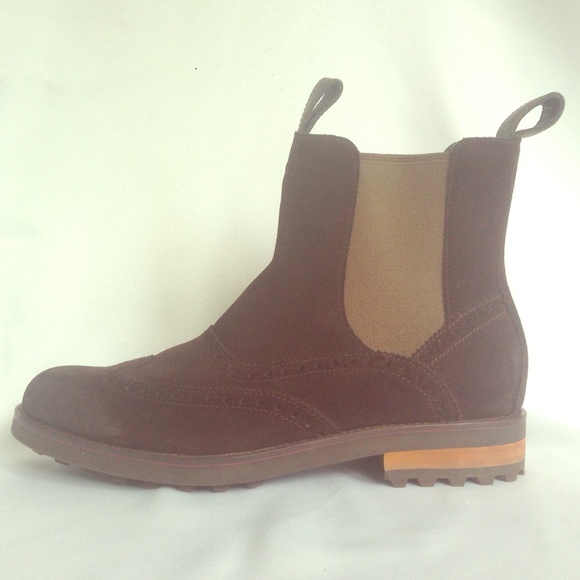 Men's Cole Haan chocolate suede low boots