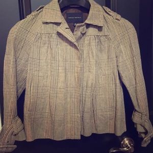 Banana Republic tweed 3/4 sleeve crop jacket