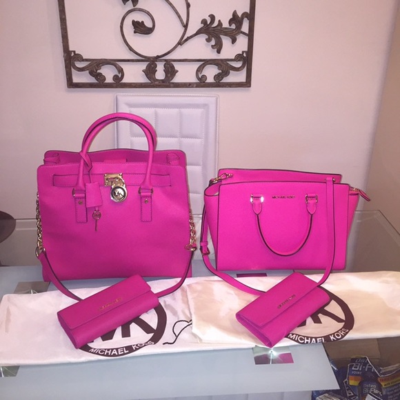 Michael Kors Handbags - Authentic pink michael kors sets