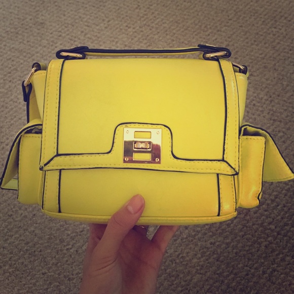 Topshop yellow crossbody