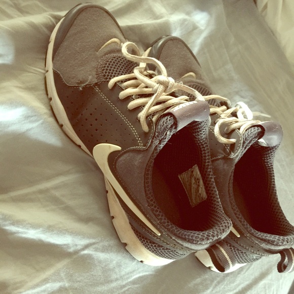 Grey Nike shoes