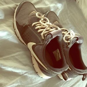Grey Nike shoes