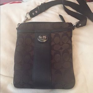 Black Coach crossbody bag