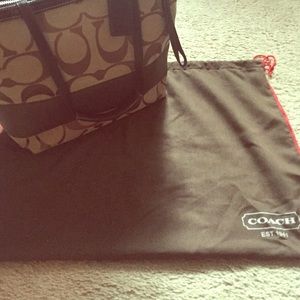 Coach Authentic Signature Striped Bag