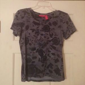 Casual blue stretch top