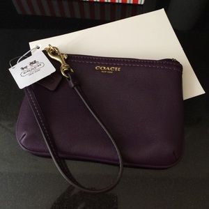 Coach wristlet and pearl evening bag