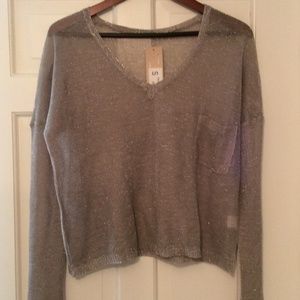 Silver shimmer sweater