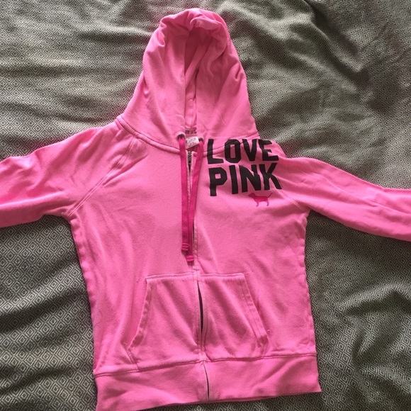 Pink -Victoria's secret zip up jacket