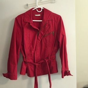 Red jacket