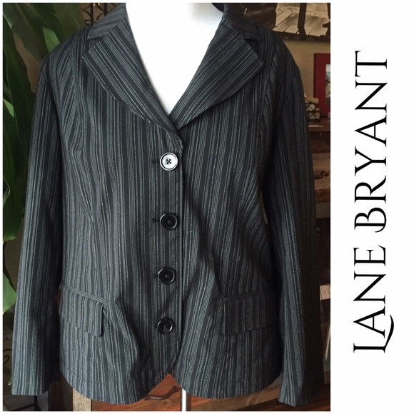Black Pinstripe Blazer