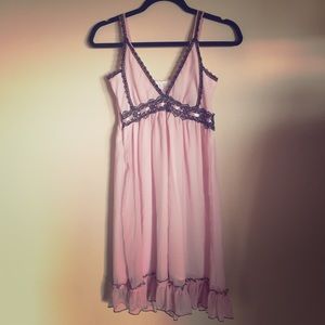 Beautiful Pink and Brown Dress