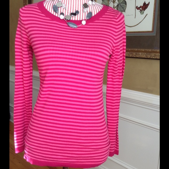 Old Navy Sweaters - Pink Striped Sweater