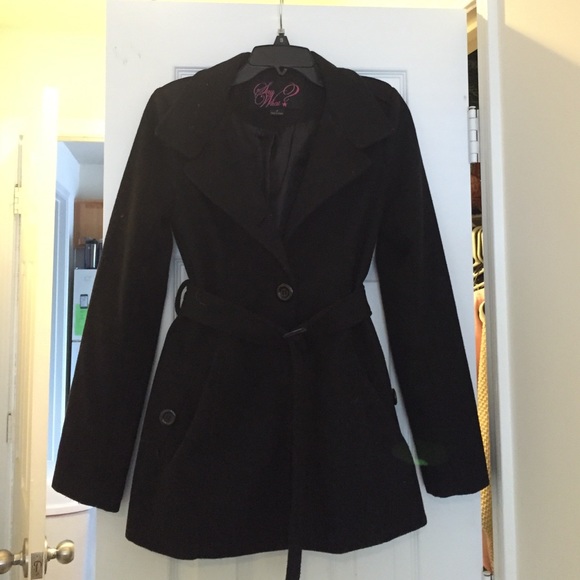 Black peacoat
