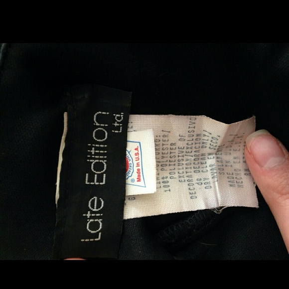 Black Dress with Velvet Top - Picture 3 of 3