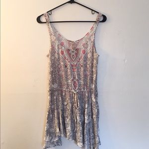 Free People scarf print tunic