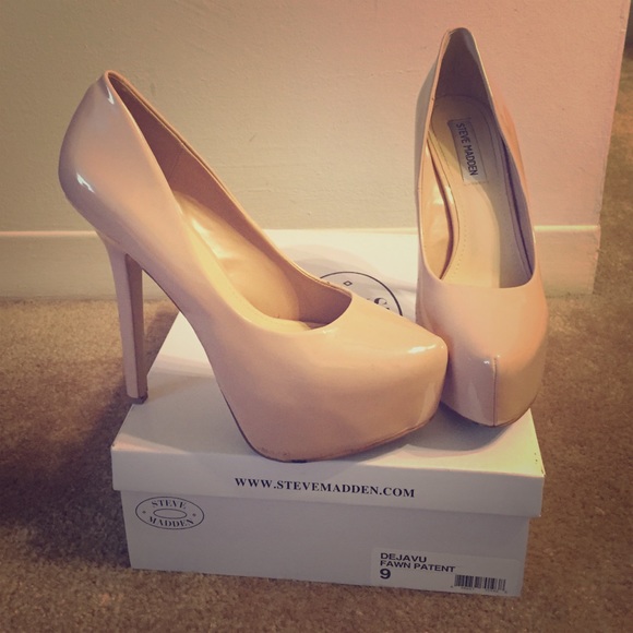 Steve Madden déjàvu fawn patent leather size 9 - Picture 3 of 8