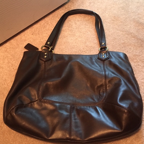 Coach choc brown bag - Picture 2 of 4