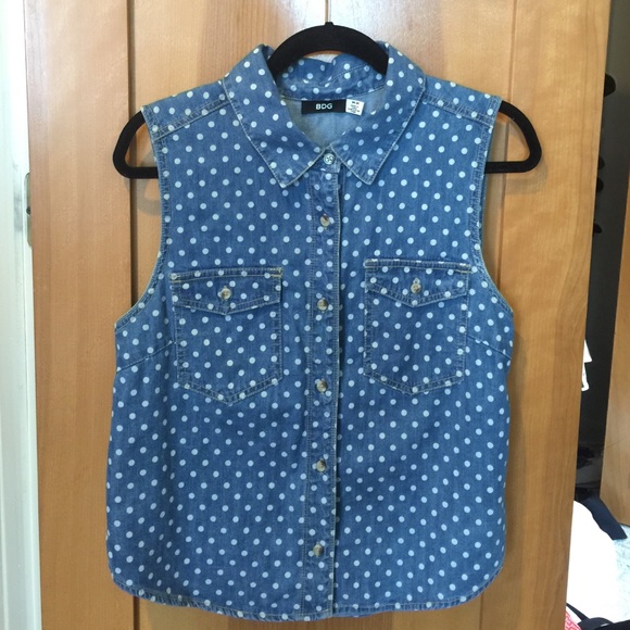 Urban Outfitters BDG denim button tank top