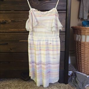 Aritzia Wilfred 100% silk pastel summer dress