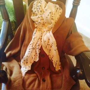 American eagle button up shaw collar sweater