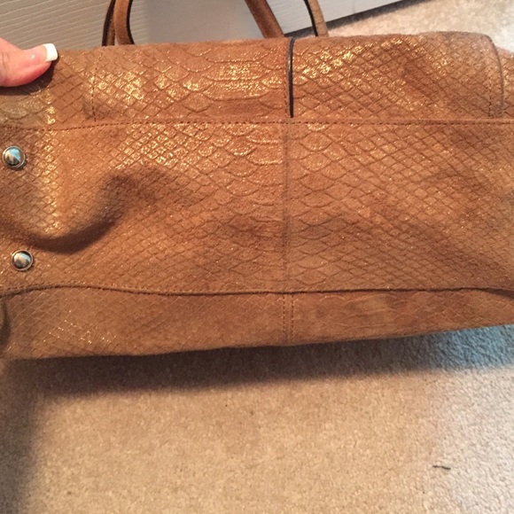 B Markowsky tan shimmer bag - Picture 4 of 4