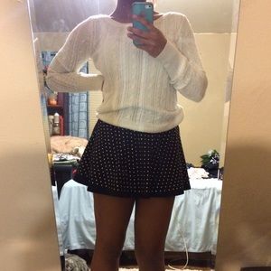 American Eagle Cable Knit off white sweater
