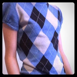 Cute n' Cozy Plaid Blue Turtleneck