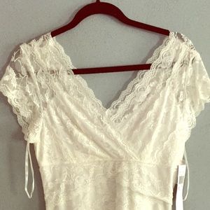 White Marina lace dress