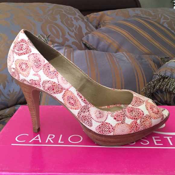New Carlos Rosetti Peep Toe - Picture 2 of 4