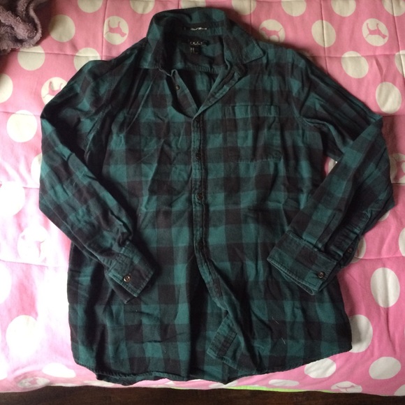 Green and black flannel