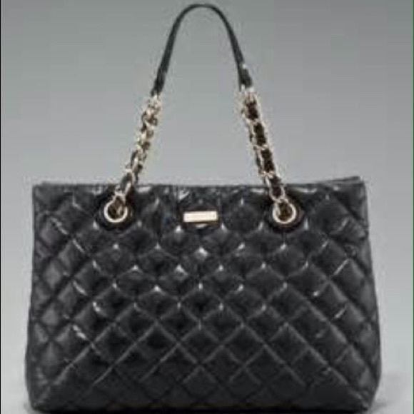 Kate Spade 'Maryanne' black quilted leather purse