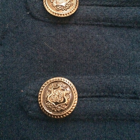 Turquoise pea coat - Picture 2 of 2