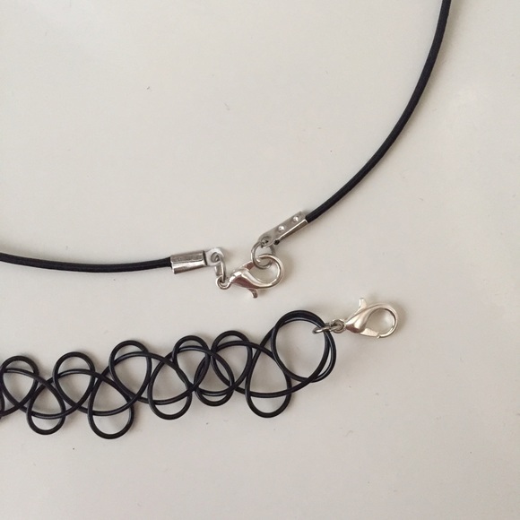 Tattoo and Sun Choker Necklace Set Handmade - Picture 3 of 3