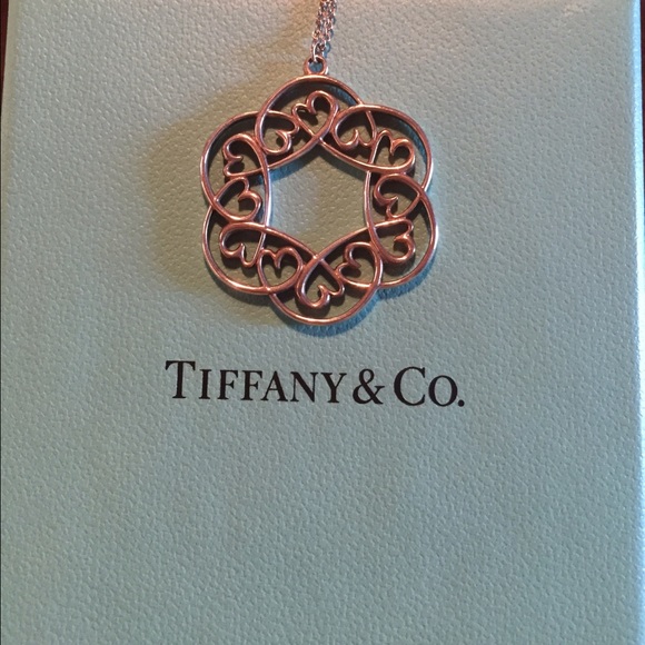 Tiffany and Co. necklace with box and dust bag