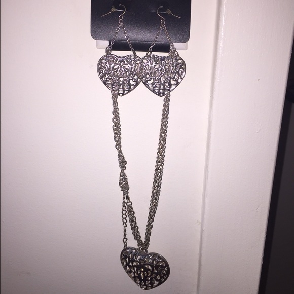 Silver heart set
