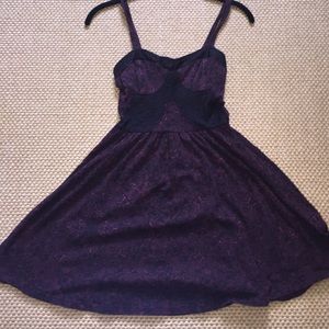 Topshop stretch bustier dress with lace detail.