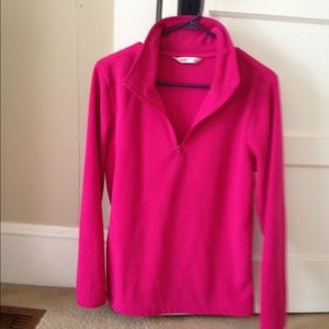 Fleece half-zip pullover