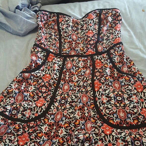 Strapless romper