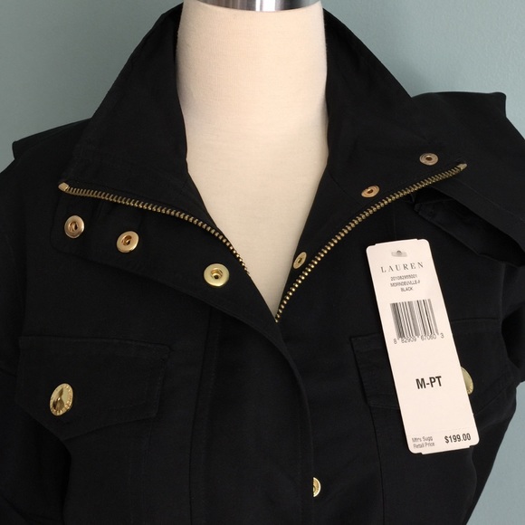 NEW! Ralph Lauren jacket with gold accents sz P/M - Picture 2 of 4