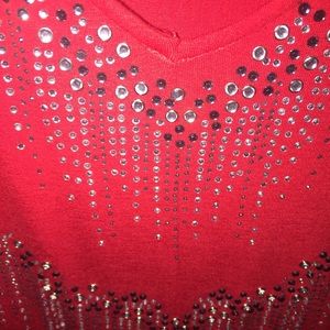 Red jeweled Buckle Daytrip tunic