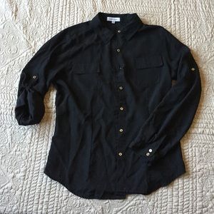 Calvin Klein black shirt.