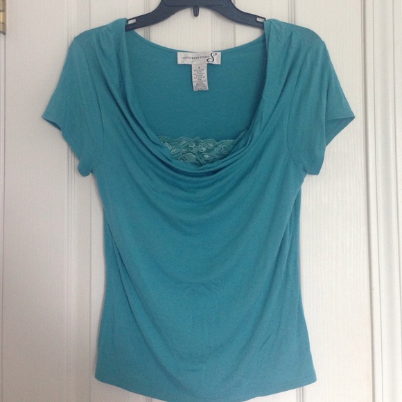 Blue Lace Top