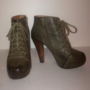 Lace up ankle boots