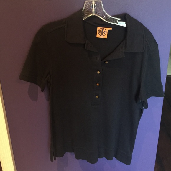 Tory burch navy blue polo