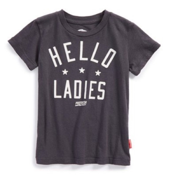 🚫SOLD🚫 Hello Ladies Prefresh Tee. Size 4 boys