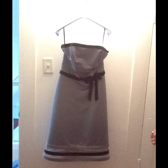 Mint green and brown dress